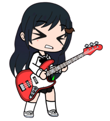 Shijima Tsukishima Playing Guitar Meme Template