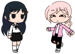 Shijima and Ms. Mogawa Loving Scene 02 Meme Template