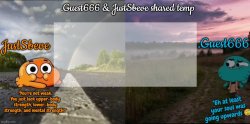 JustSbeve & .Guest666 shared announcement temp Meme Template