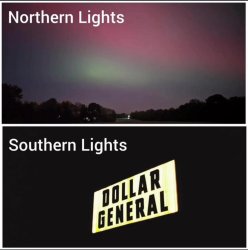 Southern lights Meme Template