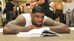 Lebron reading a book Meme Template
