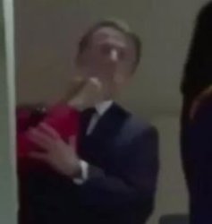 Macron slapped by his wife Meme Template