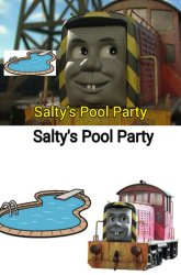 Emotionally Salty's Pool Party Meme Template