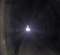 Light at the End of The Tunnel Meme Template
