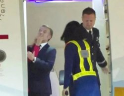 Macron tussle Meme Template