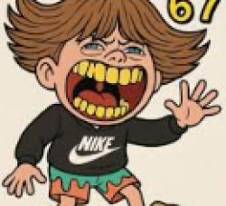 67 kid Meme Template