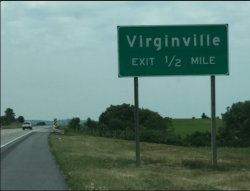 Virginville sign Meme Template