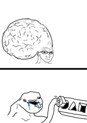 Big brain versus brainlet Meme Template