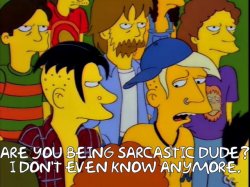 sarcasm simpsons Meme Template