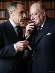 Carney and Churchill Meme Template