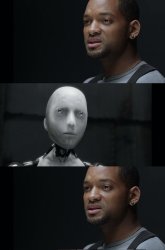 Will smith Sonny I Robot Meme Template