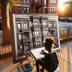 Girl drawing your appartament Meme Template