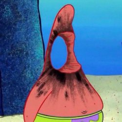 Patrick Star face hole Meme Template