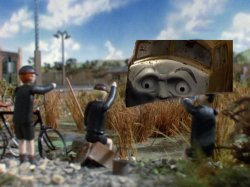 Silly Old Diesel 10 Fell in a Ditch Meme Template