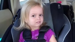 niña cara de asco Meme Template