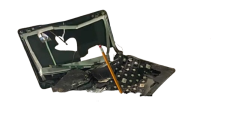destroyed chromebook Meme Template