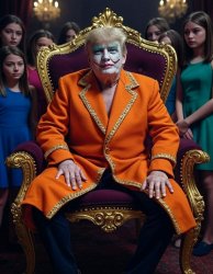 Donald Trump Joker Orange coat teenage girls Meme Template