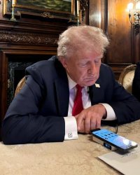 Trump Waiting Phone Meme Template