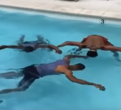 Ded guys in the pool Meme Template