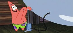 Patrick Star Inflates Baloon Meme Template