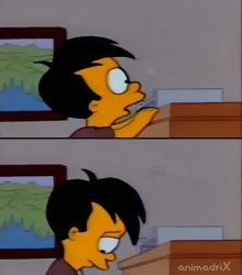 Simpsons orphan boy Meme Template