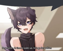 cute puppy boy owo Meme Template