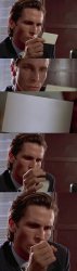 American psycho business card Meme Template