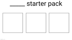 User starter pack Meme Template