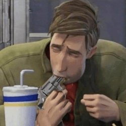 Spider-man gun in mouth Meme Template