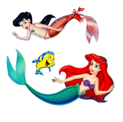 ariel and her family Meme Template