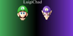 LuigiChad template Meme Template