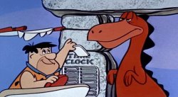 Fred Flintstone Time Clock Meme Template