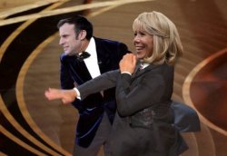 Macron gets bitch slapped by wife Meme Template