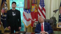 Trump musk sky Badlands Meme Template