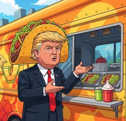 Taco Trump on Every Corner Meme Template