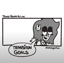 Trans girl Transition Goal Meme Template