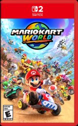 Mario Kart World boxart Meme Template