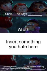 Abby Hates What? Meme Template