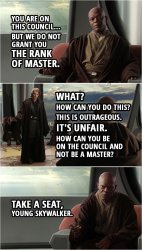 We do not grant you the rank of master Meme Template