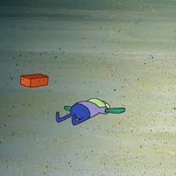 Spongebob fish hit by brick Meme Template