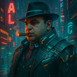 Cyberpunk Capone Meme Template