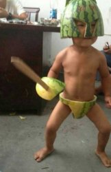 Watermelon kid Meme Template
