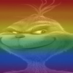Rainbow grinch Meme Template