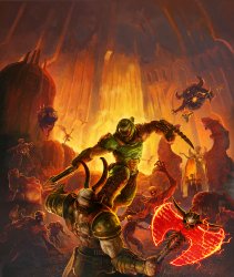 Doom fight Meme Template