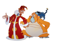 Animated Rincewind and The Librarian Meme Template
