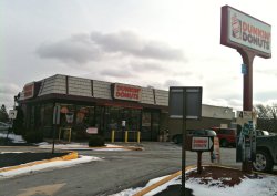 Dunkin Donuts shop Meme Template