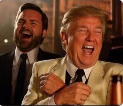 Trump and JD Vance laughing Meme Template