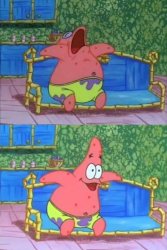Patrick sleeping Meme Template