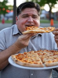 Jb pritzker pizza whoorree Meme Template