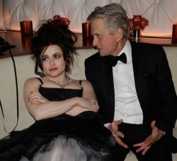 Helen Bonham Carter and Michael Douglas Meme Template